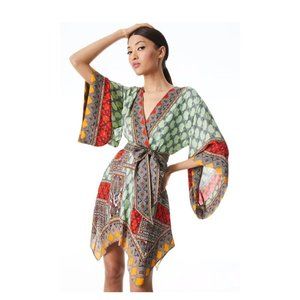 Alice Olivia Haveri Kimono Belted Mini Dress